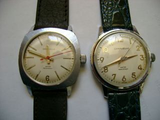 2 Vintage Wind Up Caravelle,  All Serviced,  All Run And Keep Time