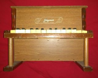 Vintage 1950s Jaymar Child Upright Piano Toy Collectible 25 Key