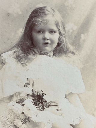 Victorian Photo: Cabinet Card: Sweet Girl: Guggenheim & Whitlock: Wolverhampton 2