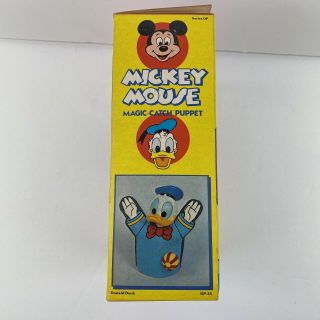 Vintage Walt Disney Productions Mickey Mouse Magic Catch Donald Duck Puppet 3