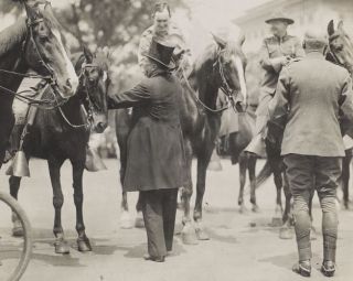 President Theodore Roosevelt Greets Former Rough Riders In 1910 Photo Print