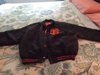Vintage San Francisco Giants Starter Jacket Size Large 1980s,  Giants Cap