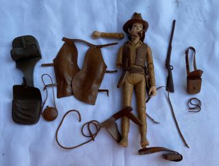 Vintage Marx Jay West Figure Parts With Accessories No Box