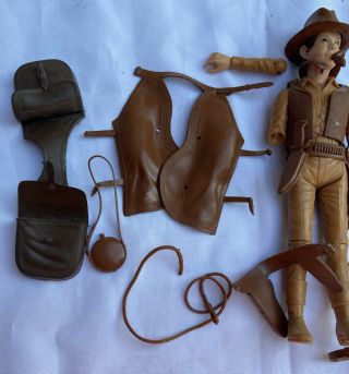 Vintage MARX Jay West Figure Parts with Accessories NO BOX 3