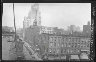 1929 Nw 52nd St @ 8th Av Manhattan York City Nyc Old Photo Negative U191