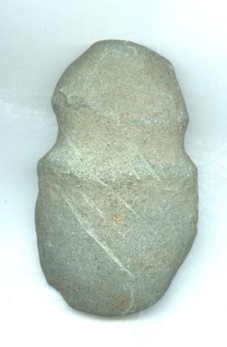 Indian Artifacts - Notched Full Groove Granite Axe