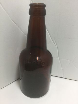 Vintage Blatz Beer Bottle 11 Ounces Amber Glass Stubby Style