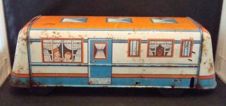 Vintage 1960s Wolverine Tin Toy Travelltrailer / Camper Wow