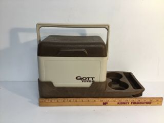 Gott Tote 6 Cooler And Center Console Car Armrest Drink Holders,  Vintage