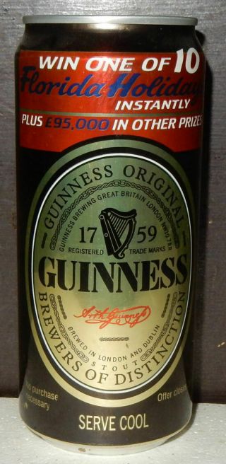 Guinness Florida Holiday Beer Can From Great Britain (44cl)