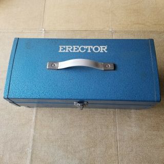 Erector Set With Toolbox And Large Assortment Of Parts