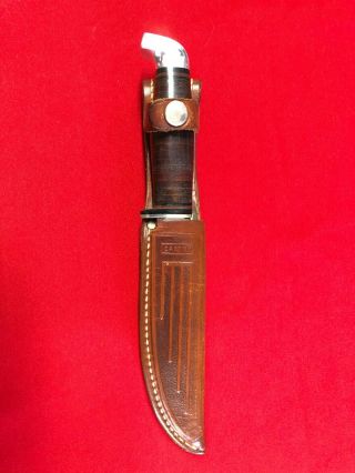 Vintage Case Xx Fixed Blade Knife W/sheath