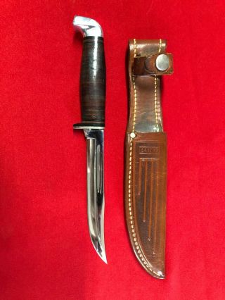 Vintage Case XX Fixed Blade Knife w/sheath 2