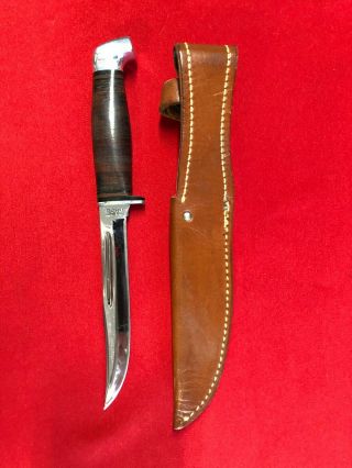 Vintage Case XX Fixed Blade Knife w/sheath 3