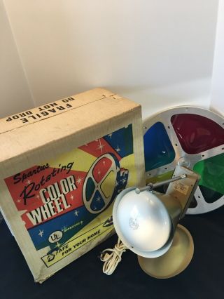 Vintage 50’s Spartus Aluminum Rotating Color Wheel