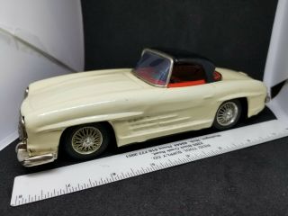 8 " Mercedes Benz 300 Sl 1960’s - Tin Friction Motor Car - Vintage Made In Korea