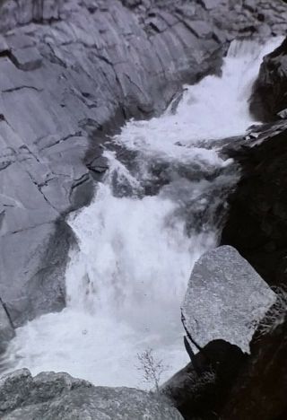 June 1920,  The Top Of Yosemite Falls,  California,  Magic Lantern Glass Slide