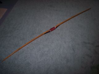 Vintage Outdoor Sports Archery Wooden Long Bow 35