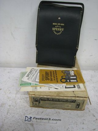 Vintage Snap Spr - 300 Sperry Instruments Inc Volts Ohm Ammeter W/ Case