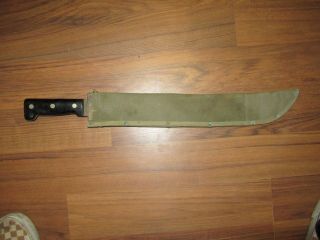 Vintage Antique Ww2 England Sheffield Military Machete Dagger Knife Old 22.  5”l