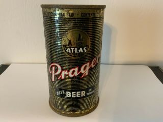 Atlas Prager “best Beer In Town” 1948 Flat Top Irs By Atlas Chicago Ill