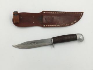 Vintage Usa Official Bsa Boy Scouts Of America Hunting Knife W/sheath