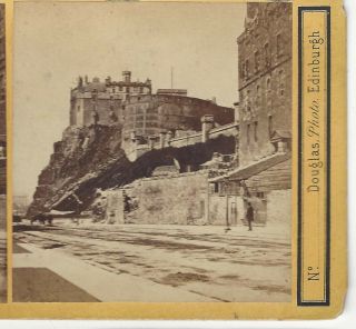 Edinburgh Castle (or From The Castle?),  Circa 1880 