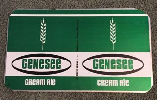 Genesee Cream Ale " Capital N " Unrolled Steel Beer Can