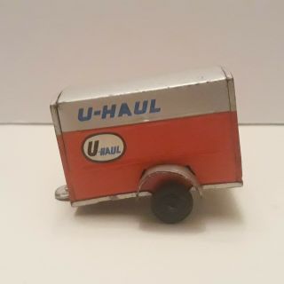 Vintage Tin Litho Metal U - Haul Trailer,  Collectible Item,