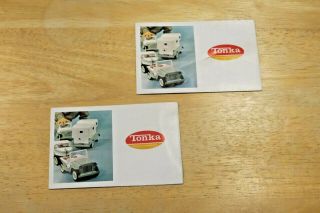 2 1963 Tonka Toys Truck Look Book 16 - Page Catalogs - Minis And Full Size Trucks