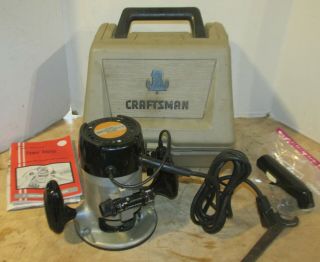 Vintage Craftsman Router Commercial Model 315.  17370 W/case Runs Lqqk