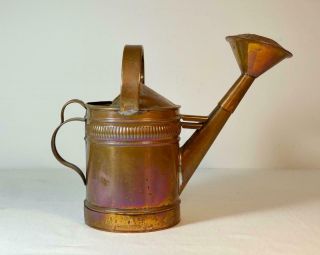 Vintage Copper Watering Can French Style W/ Removable Sprinkler Head