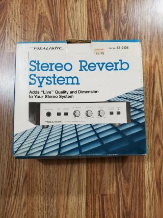 Vintage Realistic Stereo Reverb System Model 42 - 2108 Music Delay Effects Vocals