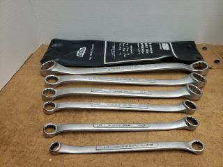 Vintage Craftsman =v= Series Offset Double Box - End 6pc Wrench Set - 3/8 " To 1 "