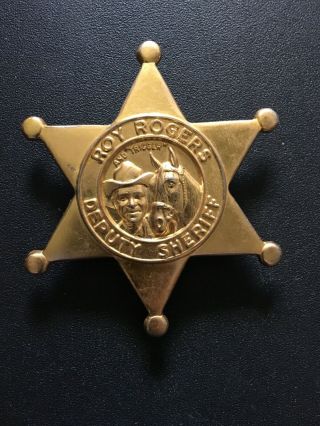 1950 Roy Rogers Deputy Sheriff Badge Quaker Oats Cereal Premium