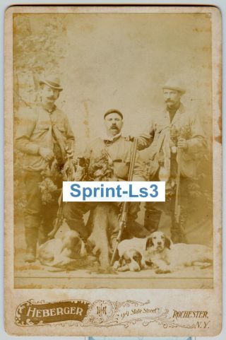 3 Hunters W Shotguns 1890 