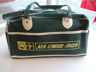 Vintage Aer Lingus Flight Bag Carry On Irish Airline Ireland Aviation