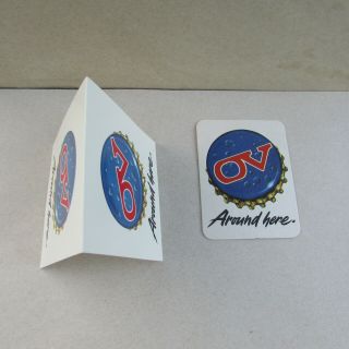 Old Vienna Ov Table Tent And Beer Coaster - Canada
