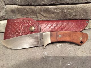 Case Xx Fixed Blade Knife W/ Sheath.  1983.  Usa.  Hunting Knife