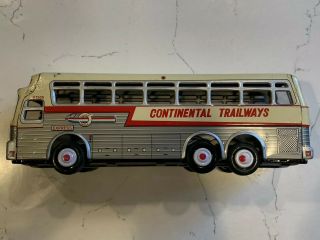 Vintage Continental Trailways Silver Eagle Express Tin Friction Bus Japan