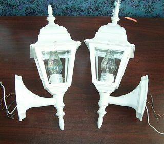 Matching Vintage Pagoda Style Wall Mount Porch Light Fixtures