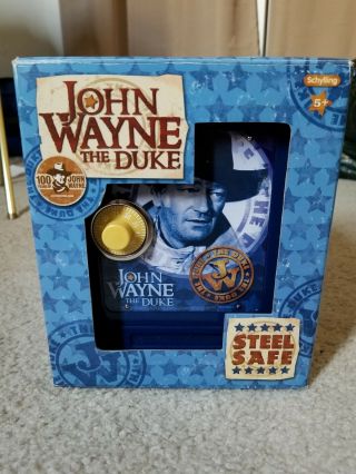 John Wayne“the Duke ” Metal Safe/bank Combination Lock,  Coin Slot,  And Alarm Nib