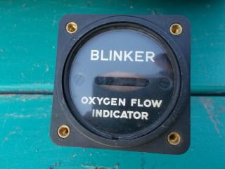 Vintage Aircraft Blinker Oxygen Flow Indicator - Delco Radio