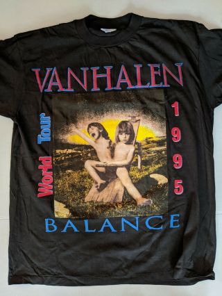 Vintage 1995 Van Halen Balance Tour T - Shirt Mens Size Xl
