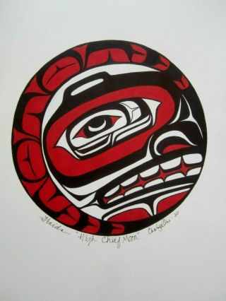 Northwest Coast Art - Tribal High Chief Moon - Painting