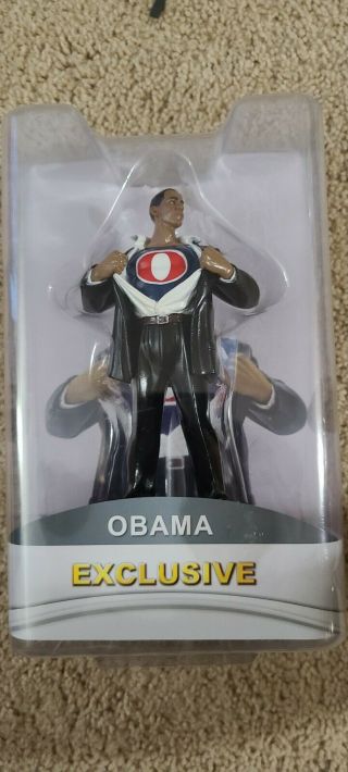 President Barack Obama Superman 7 " Action Figure Red - Obama Rare