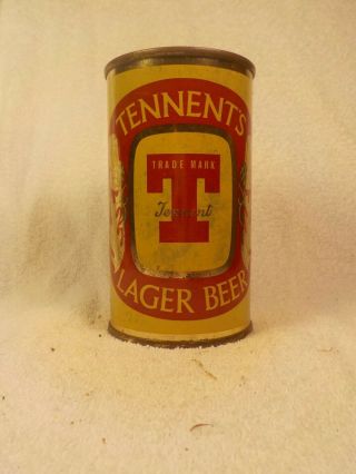 Tennents Lager Flat Top Old Beer Can