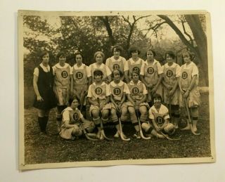 Vintage Sports Photo: Field Hockey Team From Darlington,  Pa,  1925