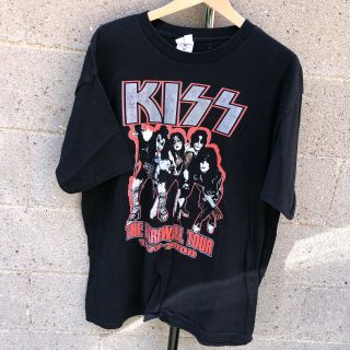 Vintage Kiss 2000 Farewell Tour Concert Band T Shirt Men Size Xl