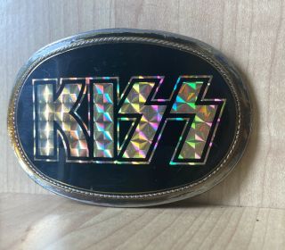 Kiss Prism Belt Buckle Pacifica 1977 Vintage